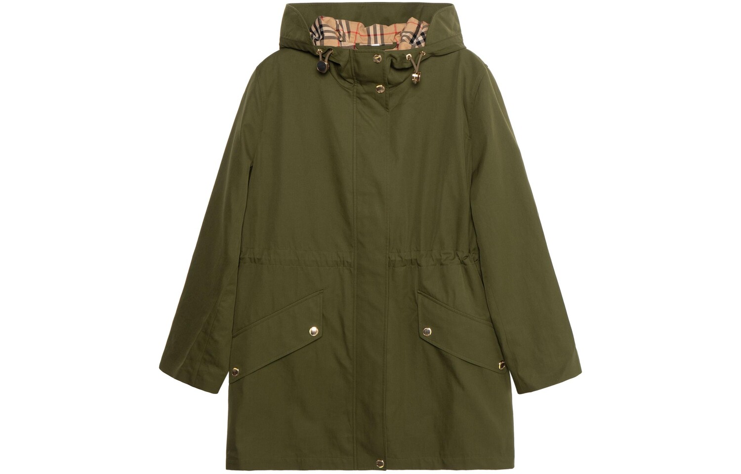 

Пальто-парка женское Burberry, зеленый
