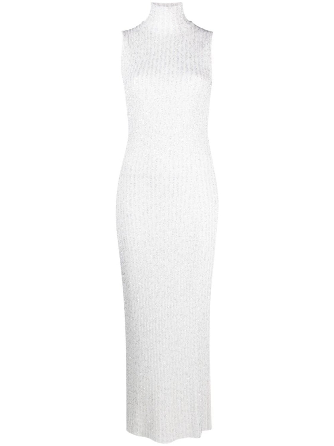 

Трикотажное платье с блестками Missoni, белый
