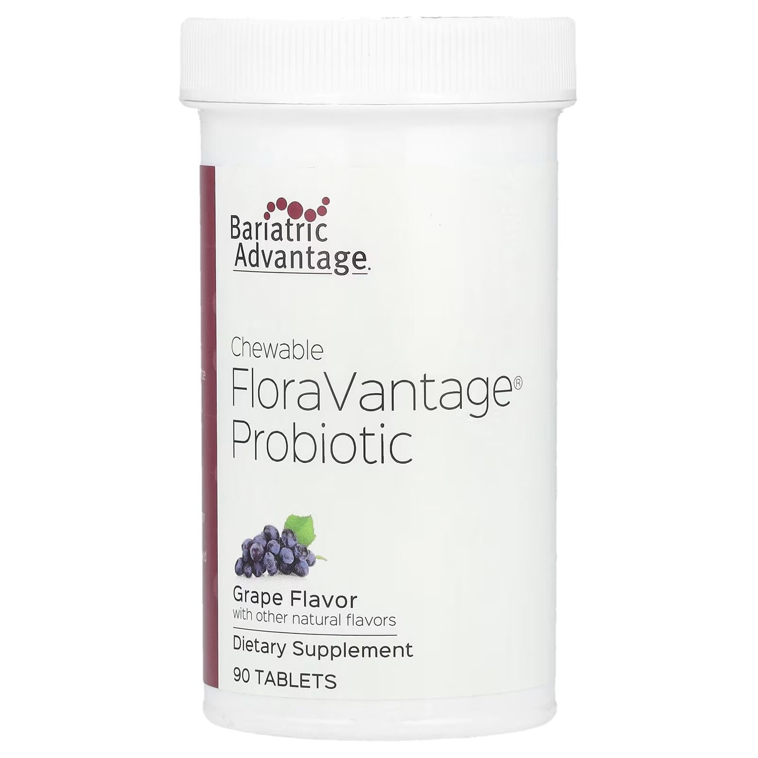 

Жевательный пробиотик FloraVantage, виноград, 90 таблеток Bariatric Advantage