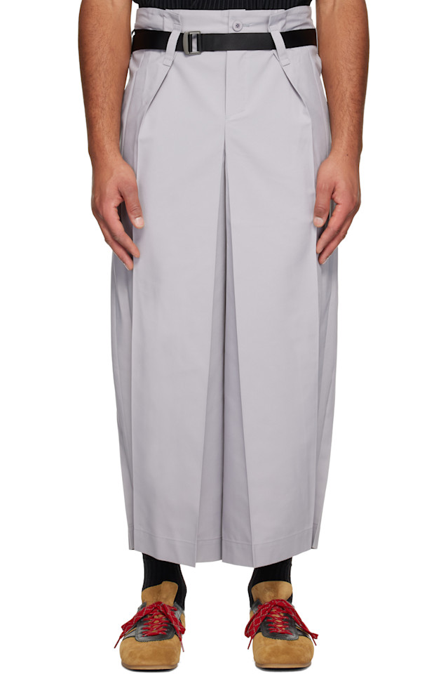 

132 5. Issey Miyake Серые плоские квадратные брюки