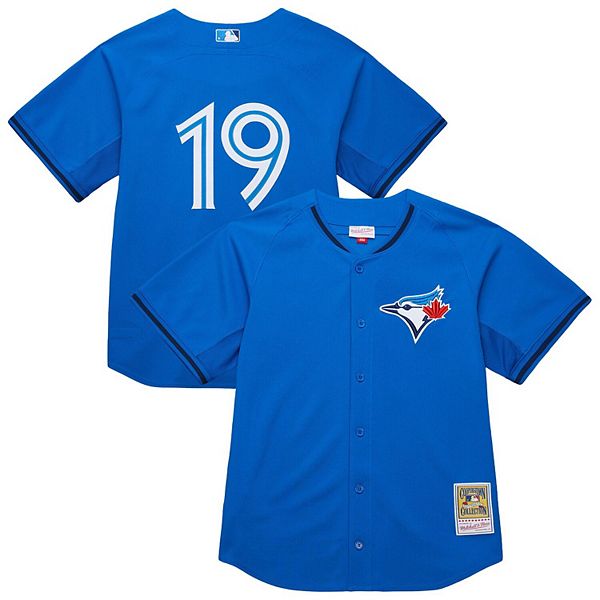 

Мужская бейсбольная майка для тренировок Toronto Blue Jays синего цвета Jose Bautista Mitchell & Ness