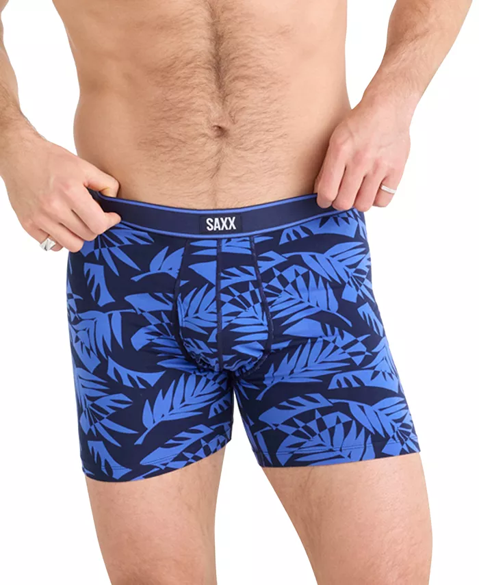 

Мужские боксеры Daytripper Relaxed-Fit с влагоотводящим эффектом и принтом SAXX, синий
