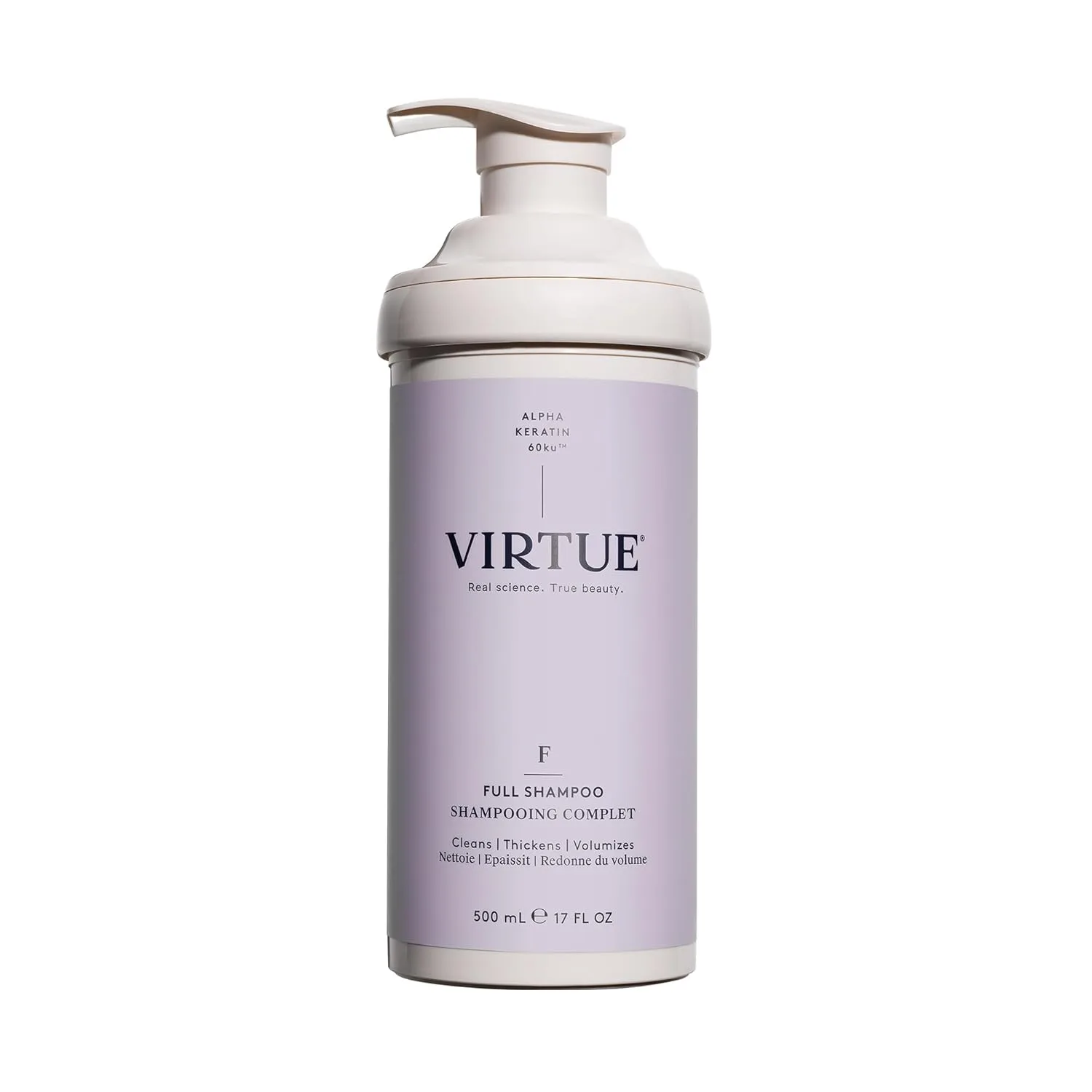 Шампунь Virtue Full Sulfate Free Volumizing Shampoo придает волосам объем, подходит для всех типов волос, безопасен для окрашенных волос. 503 мл (.), white