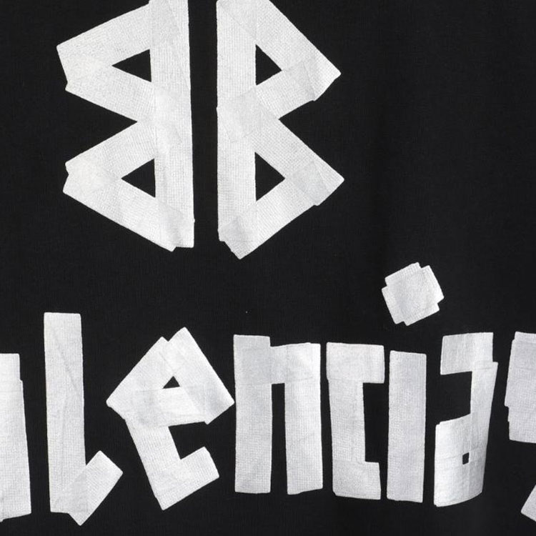 Новая лента Футболка оверсайз Balenciaga, черный — фото 4