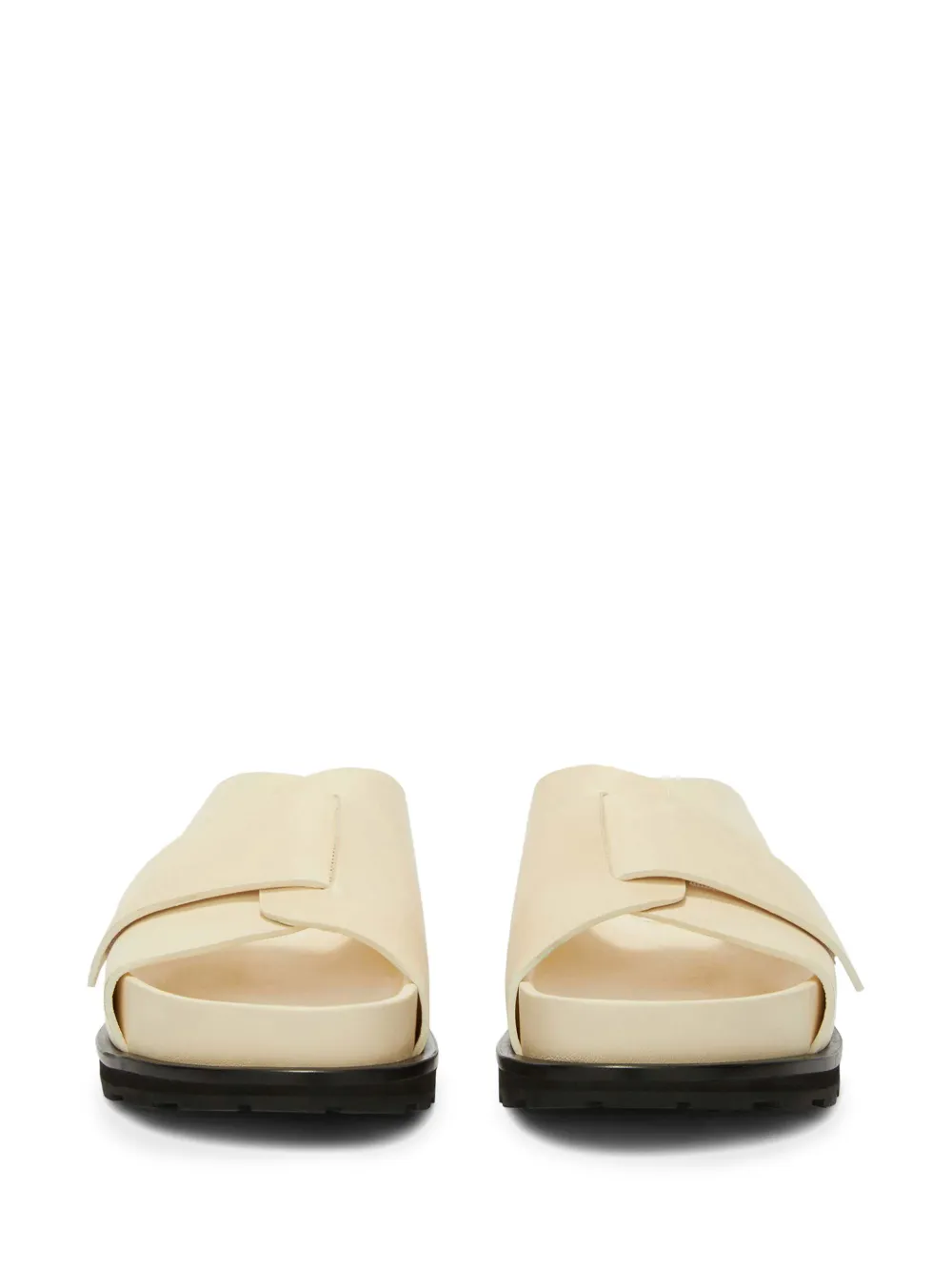 Шлепанцы на платформе JIL SANDER, нейтральный — фото 4