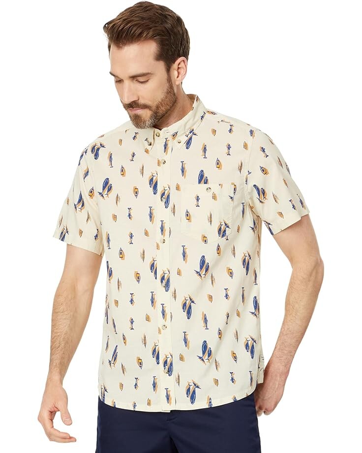 

Рубашка Toad&Co Mattock II Short Sleeve, цвет Cornflower Boat Print