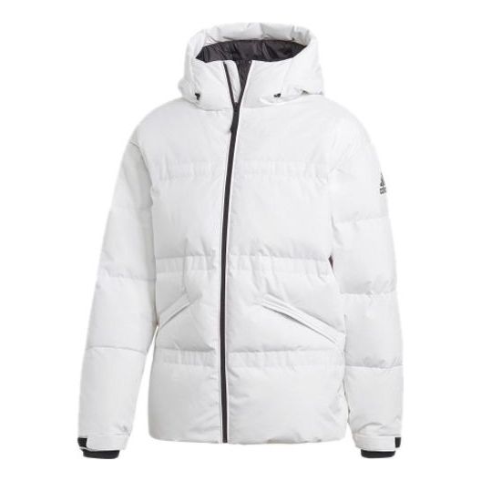 

Пуховик adidas Cold.Rdy Jkt Outdoor Sport Hood Down Jacket Male White, белый