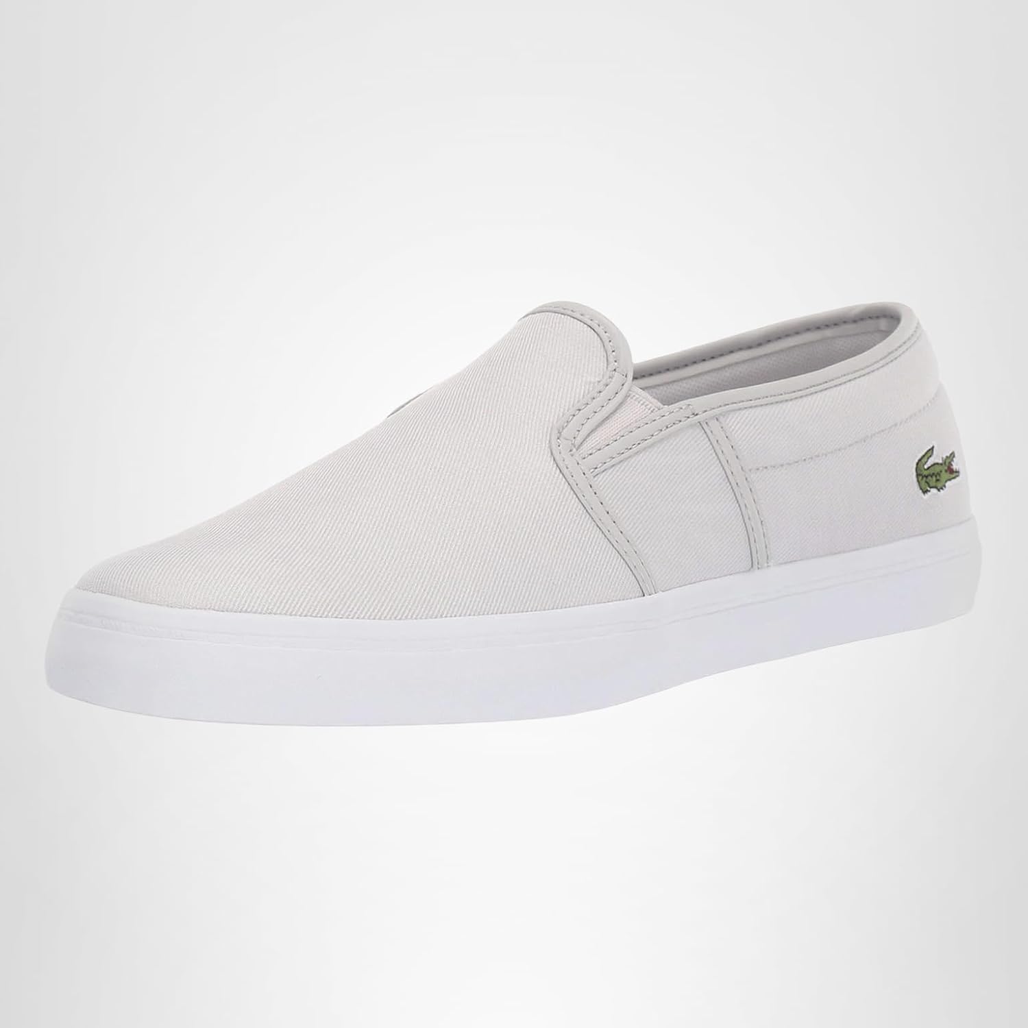 Мужские слипоны Lacoste Tatalya, белый/серый/светло-серый — фото 2