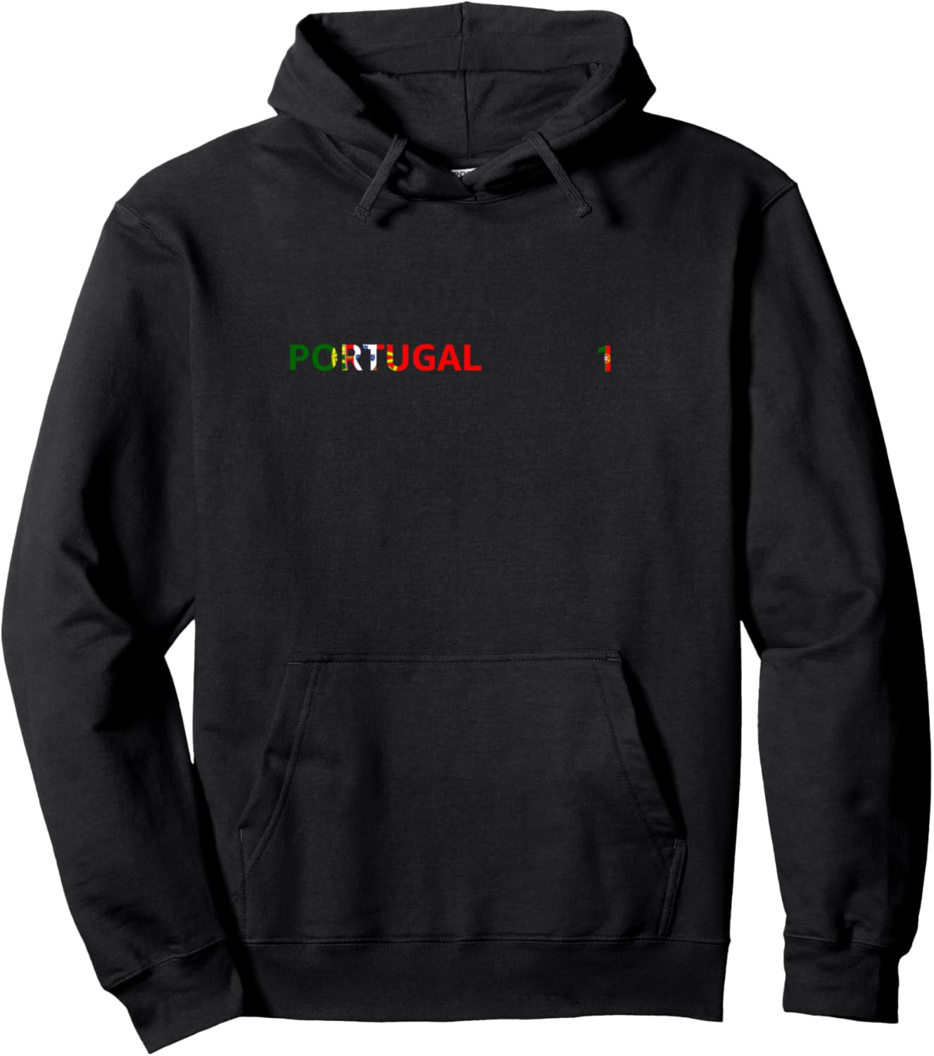 

Толстовка с флагом Португалии Portugal, черный