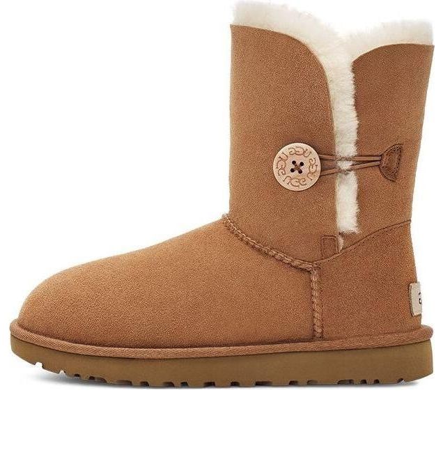 Ботинки зимние UGG WMNS Bailey Button II, коричневый