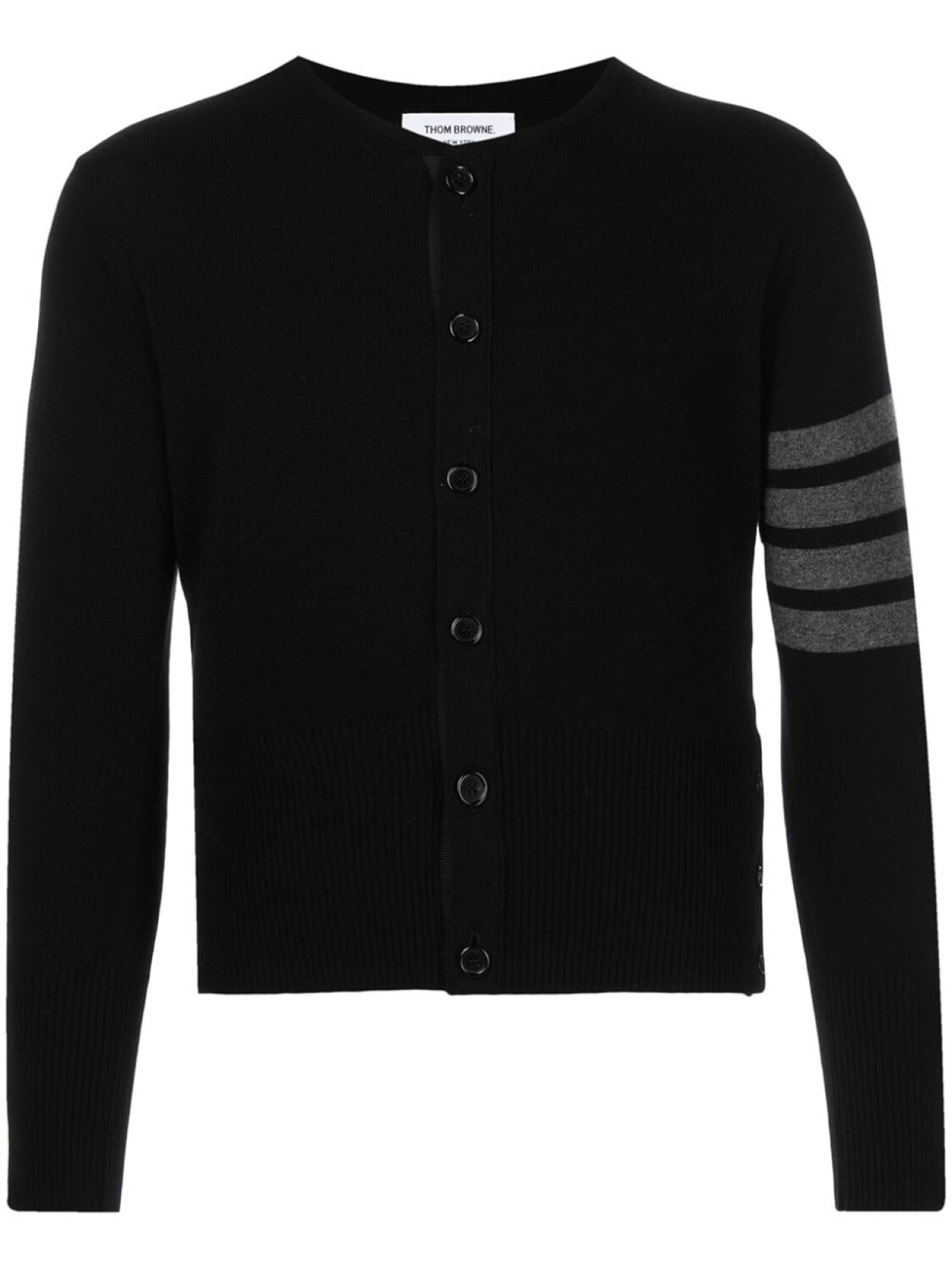 

Кардиган с полосками 4-Bar Thom Browne, черный