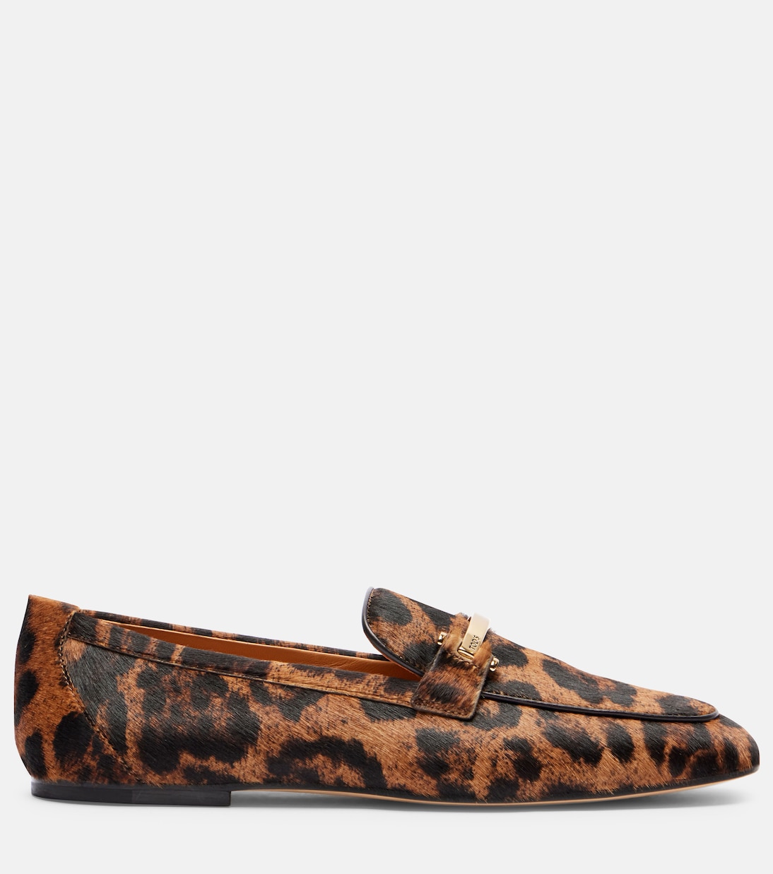 Лоферы из телячьей кожи с леопардовым принтом Tod's, Cammello Chiaro+ Nero — фото 4