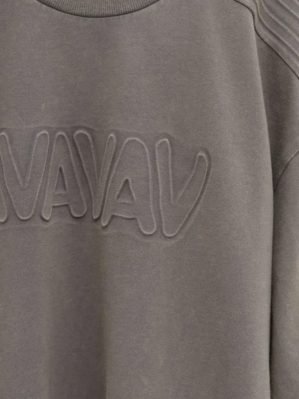 Футболка с тисненым логотипом X avavav Adidas, серый — фото 3
