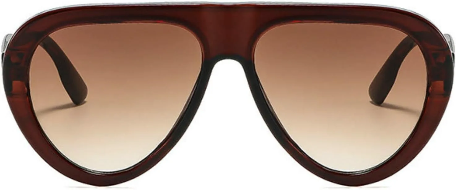 

Willochra Винтажные большие солнцезащитные очки-пилот для женщин, модные очки для активного отдыха, трендовый дизайн, защита от УФ-излучения UV400, черные очки, C2