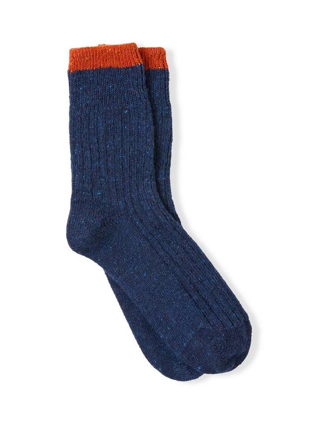 

Носки из шерстяной смести с цветными блоками Celtic & Co., Navy