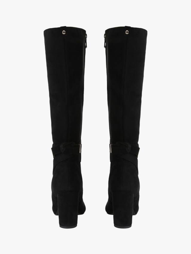 Ботинки Tempt до колена на широкой колодке с квадратным каблуком Carvela, Black — фото 4