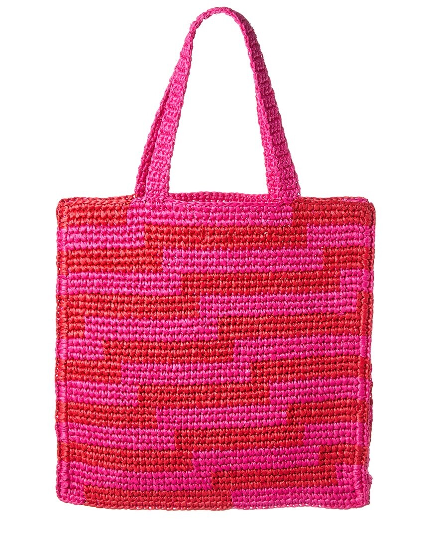 

Сумка-тоут Jimmy Choo Beach NS из рафии, розовый