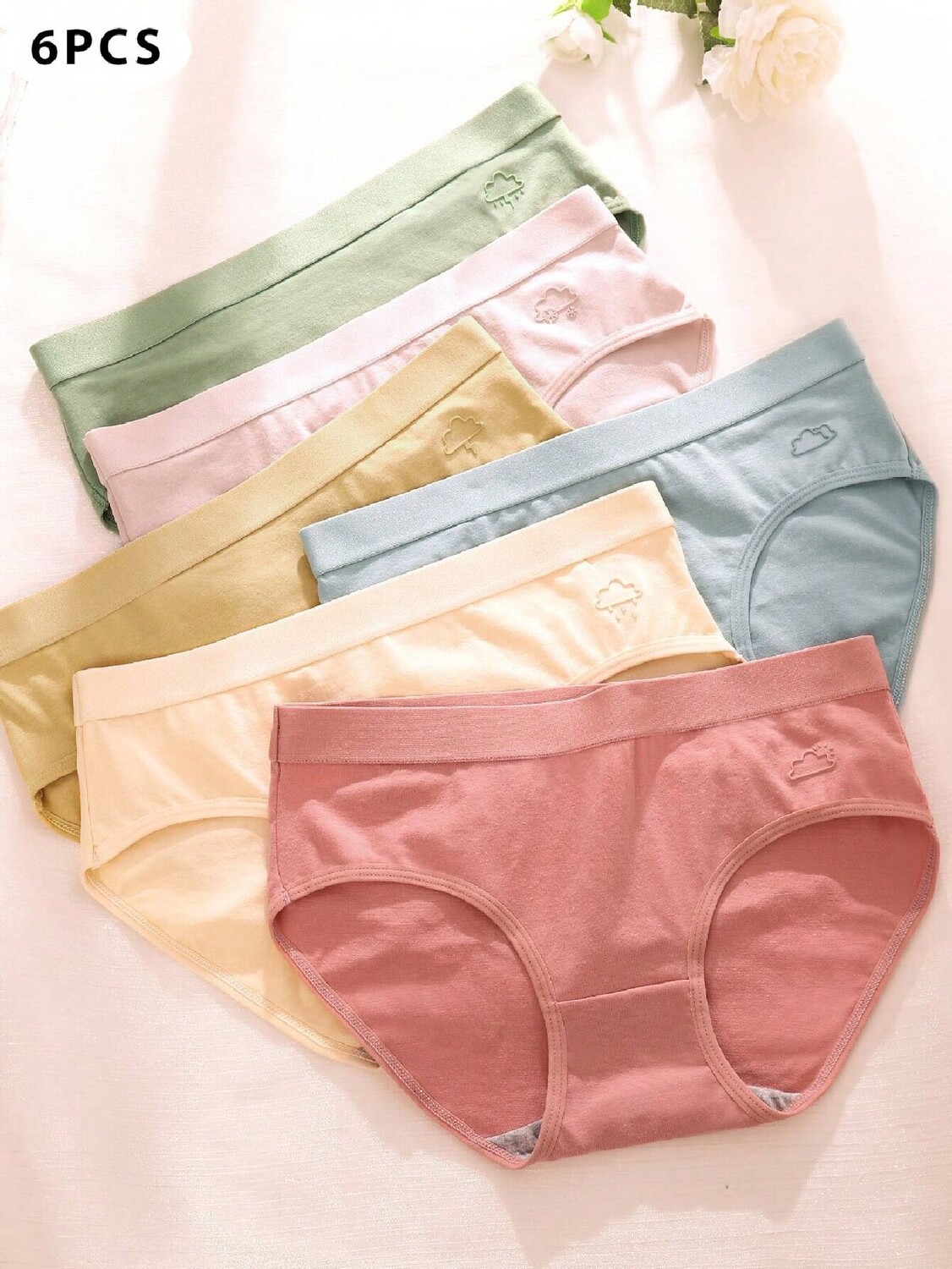 

Удобный бюстгальтер для поднятия ягодиц, средняя талия, приятный для кожи, 6 шт, мультиколор