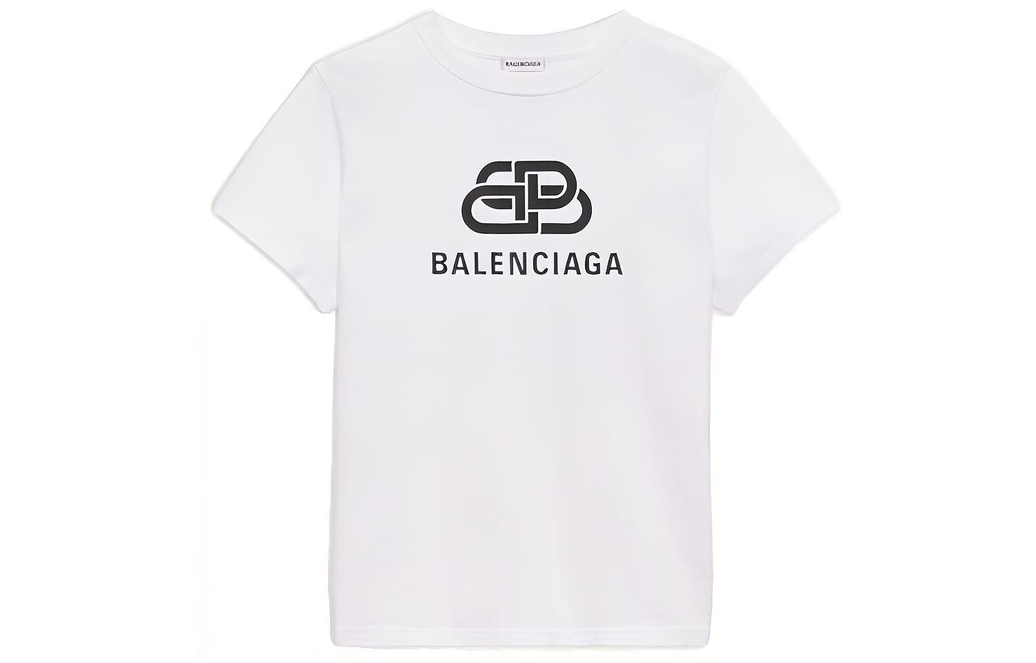 

Футболка женская Balenciaga с логотипом, белый / черный