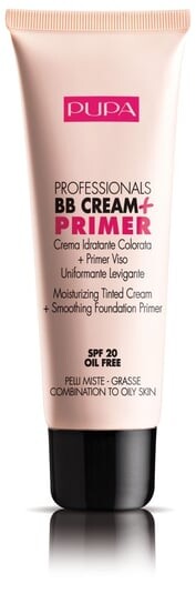 

База под макияж для комбинированной и жирной кожи 002 Песок, SPF 20, 50 мл Pupa, Professionals BB Cream&Primer