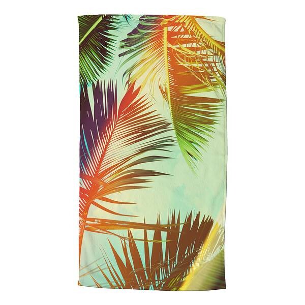 

Пляжное полотенце Good morning Palms, 100x180x1 см, зеленый