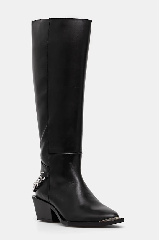 Женские сапоги Steve Madden Xayenne кожаные в ковбойском стиле, черный