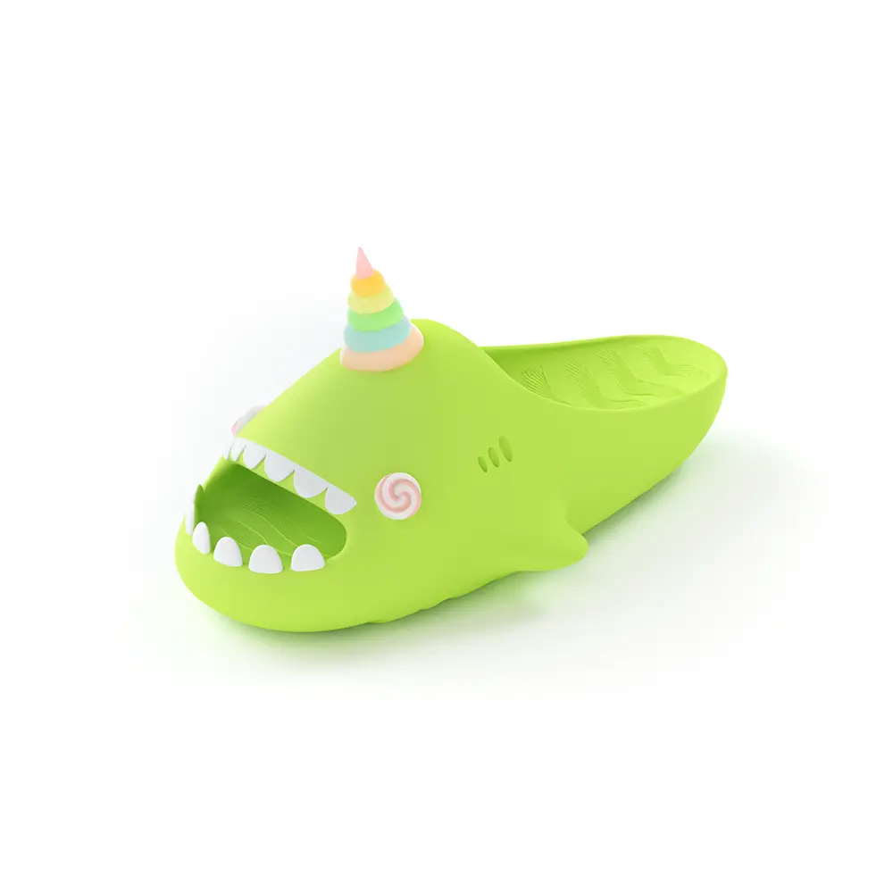 

HelloSlippers Акулакикс Юникорн Слайды Унисекс Неоново-зеленые, цвет Neon Green