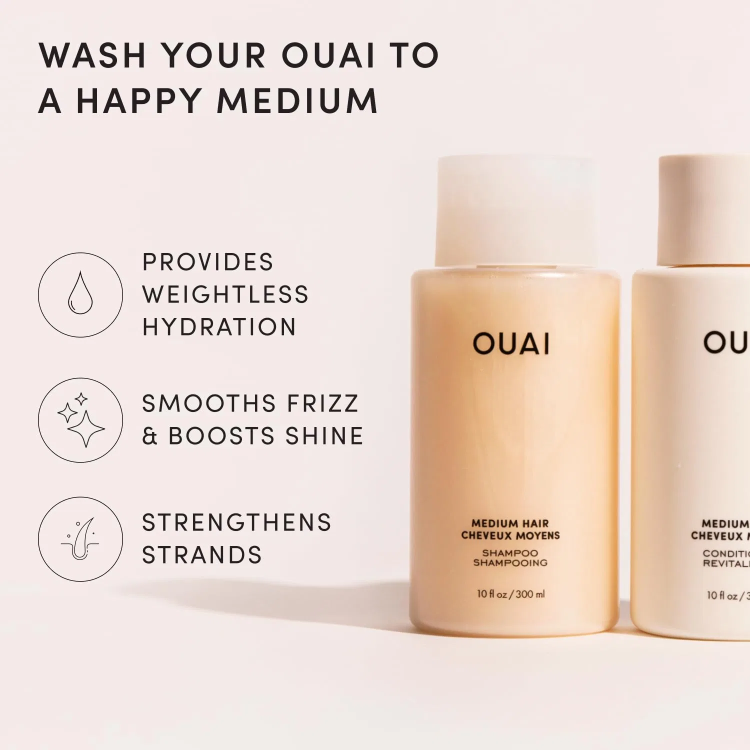 Набор шампуня и кондиционера OUAI Medium без сульфатов Ouai — фото 3