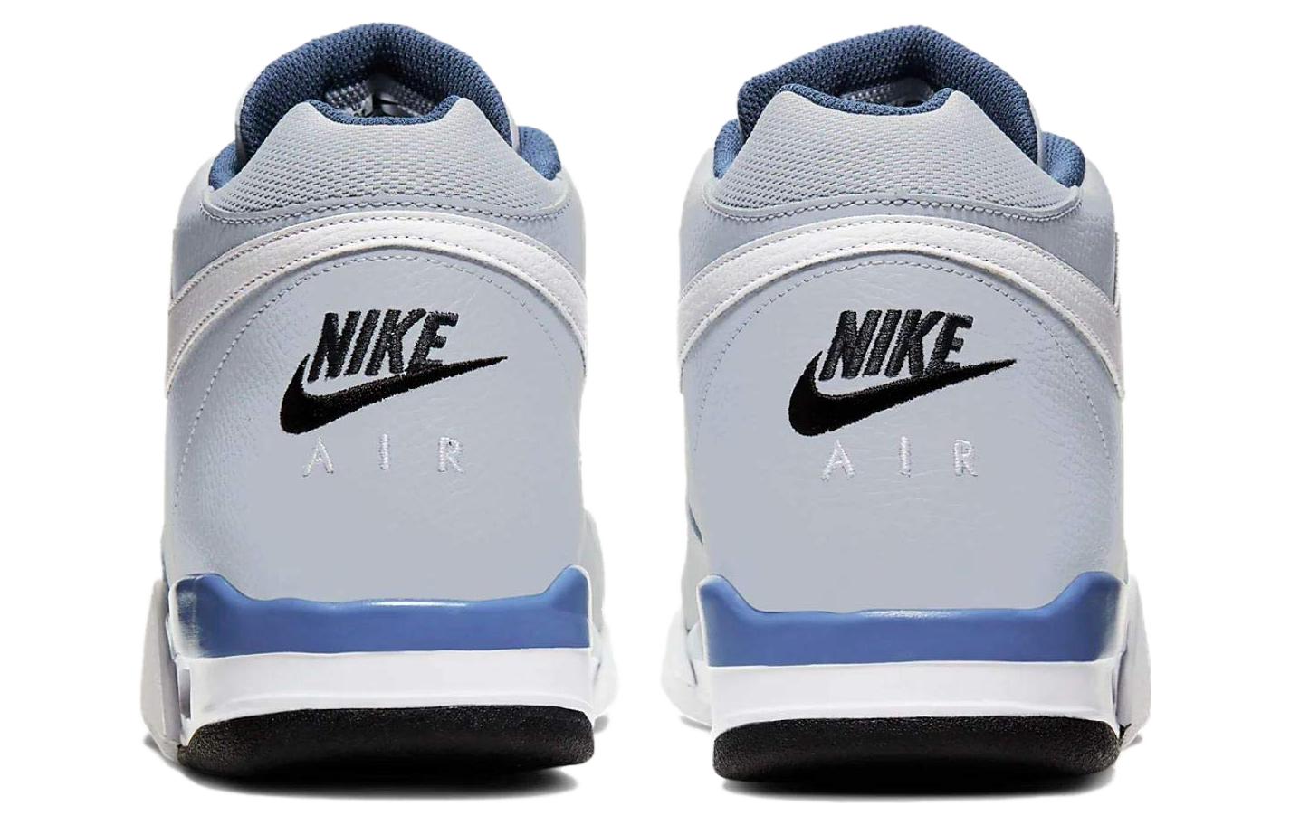 Футболка Flight Legacy Wolf Grey Mystic Navy Nike, серо-синяя — фото 3