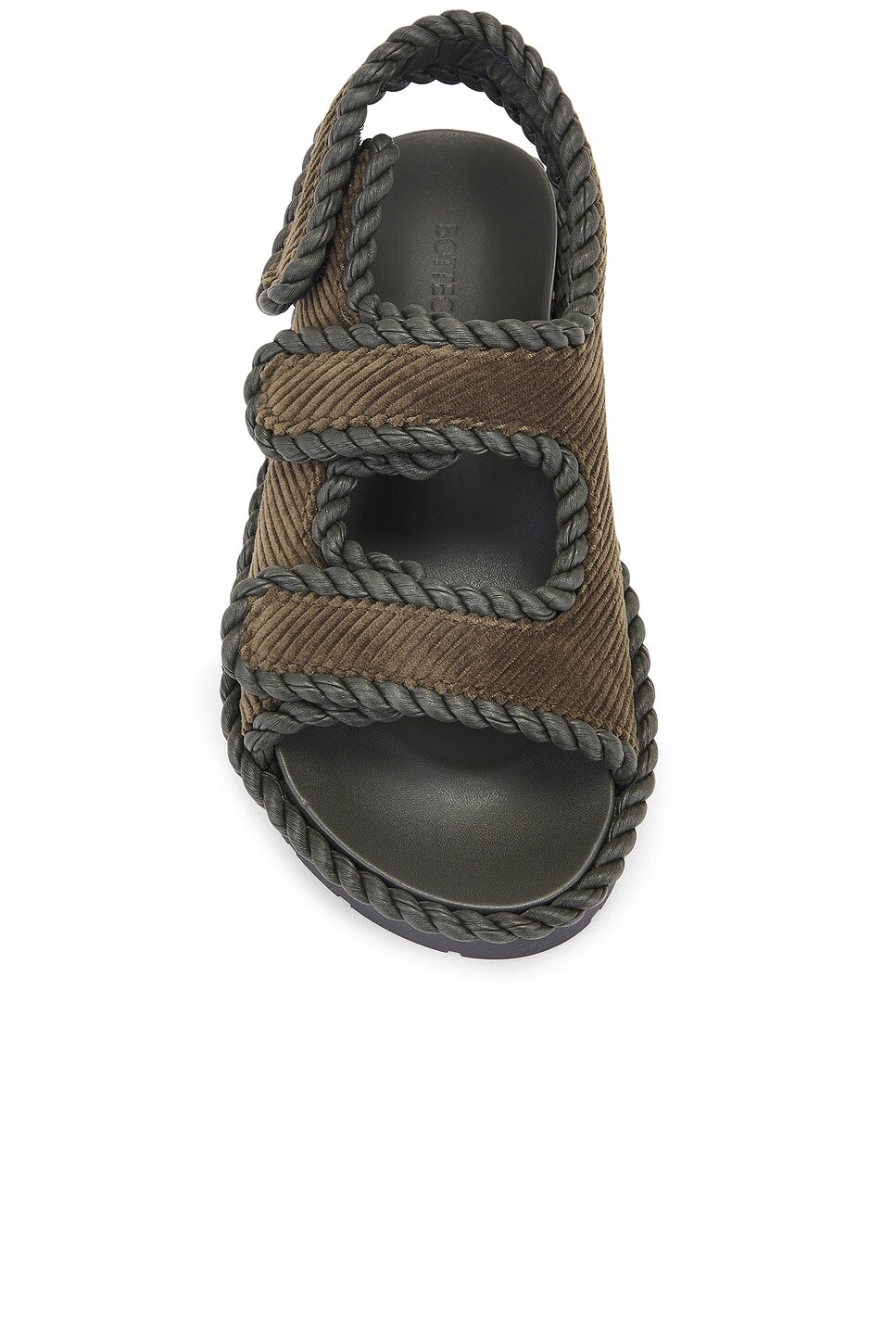 Сандалии Джека на плоской подошве Bottega Veneta, цвет Kaki — фото 4