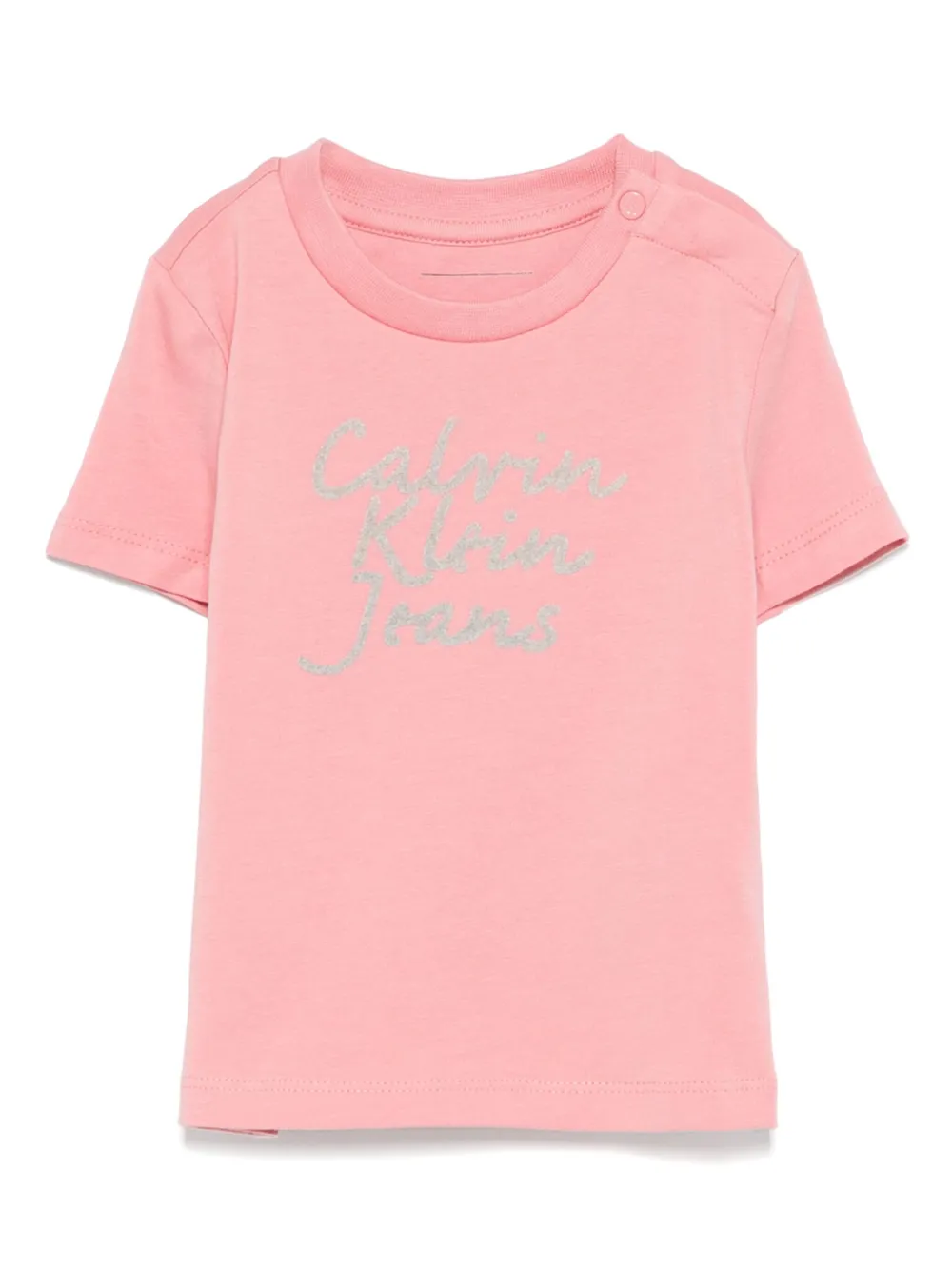 

Футболка с логотипом Calvin Klein Kids, розовый