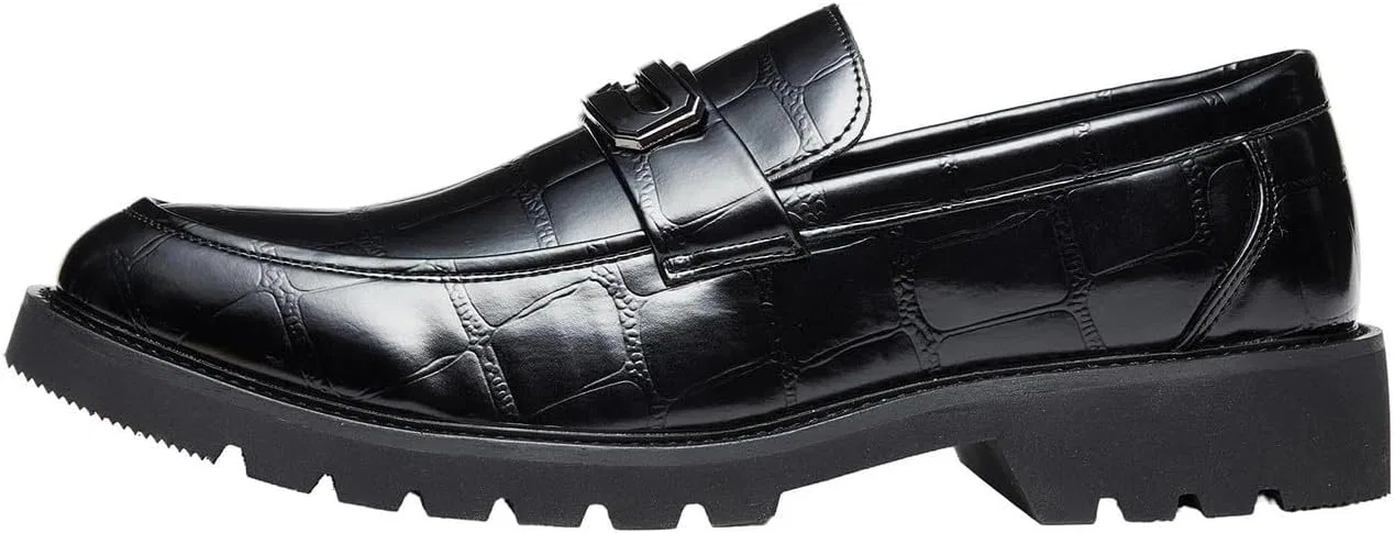 Лоферы мужские Alligator Loafers, Black BEMNRVT — фото 2