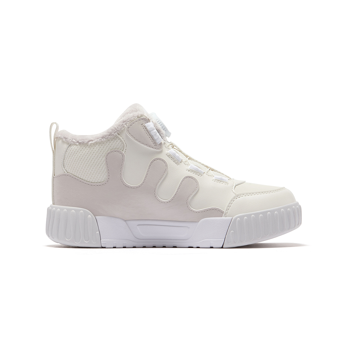 Heritage FHT устойчивые к истиранию легкие амортизирующие кроссовки mid top skateboard snow/white sand gray kids' FILA KIDS, Snow/белый коричневый серый — фото 3