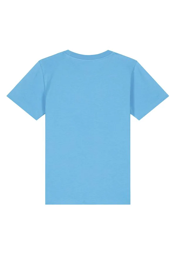 Футболка с геометрическим пейзажем (3 принта) Watapparel, Aqua Blue — фото 3