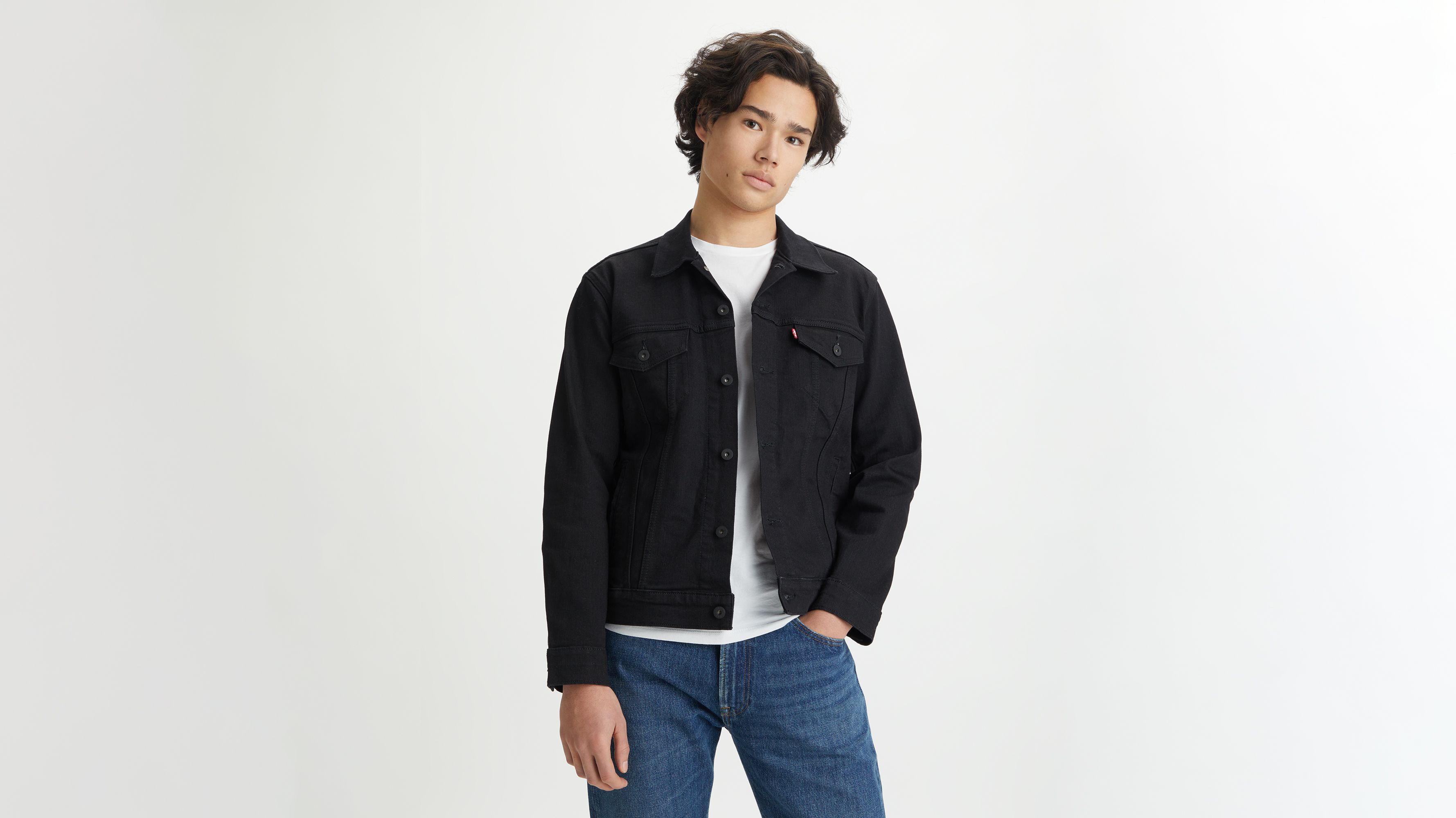 

Куртка дальнобойщика Levi's, цвет Dark Horse - Black