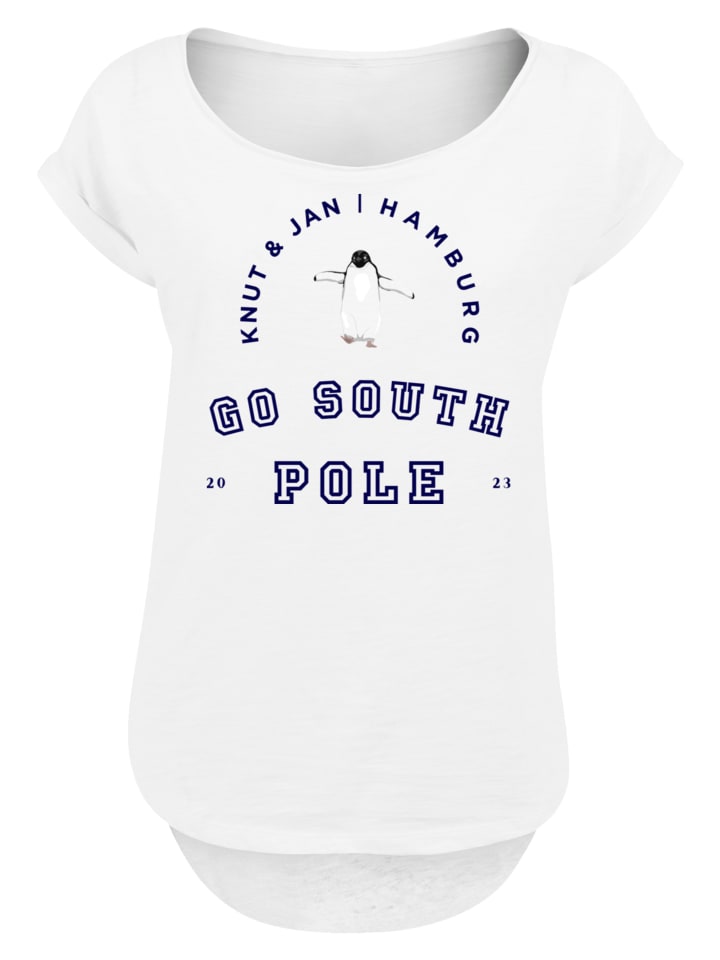 

Удлиненная футболка Penguin Knut & Jan Hamburg белого цвета F4NT4STIC, Белый, Удлиненная футболка Penguin Knut & Jan Hamburg белого цвета F4NT4STIC