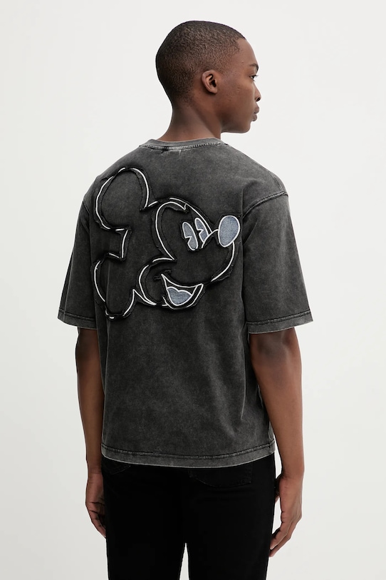 

Хлопковая футболка CARDIFF MICKEY Desigual, серый