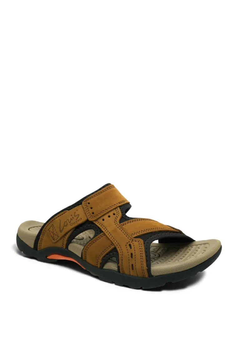 Мужские сандалии, slip-on, искусственная кожа, модель 250441264 Louis Cuppers, коричневый — фото 2