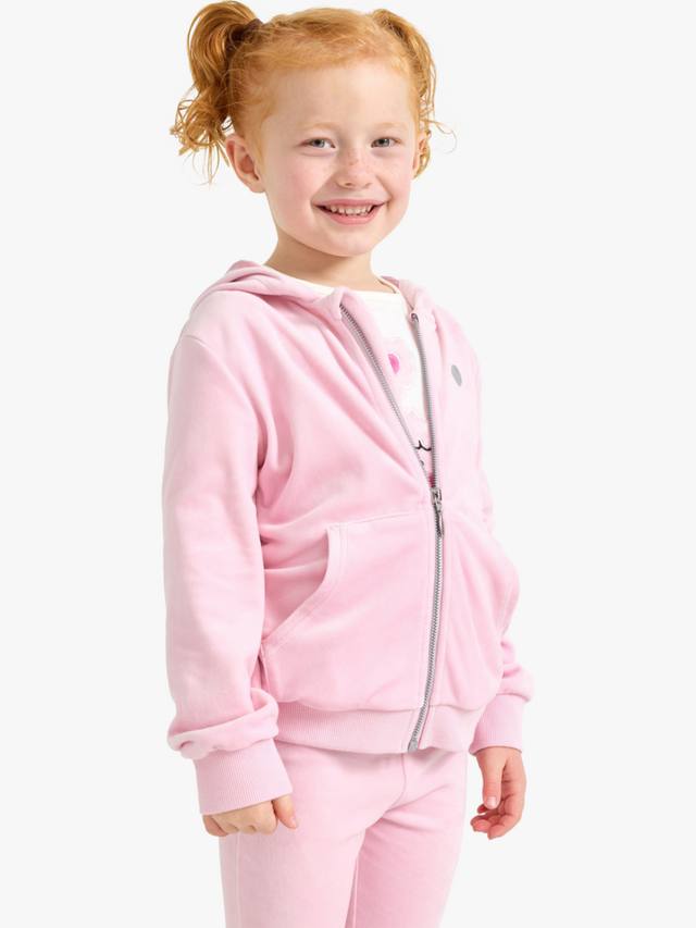 

Детская велюровая толстовка с капюшоном Lindex, Light Pink