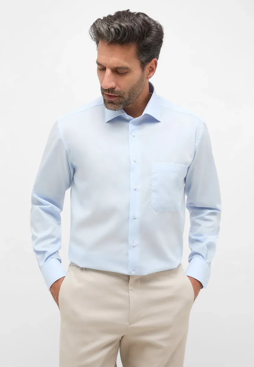 

Рубашка Eterna с длинными рукавами "COMFORT FIT", голубой