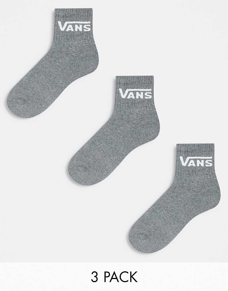 

Набор из трех серых классических коротких носков Vans