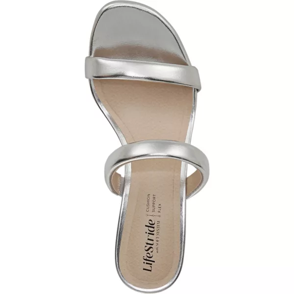 Женские босоножки Nalani на ремешках Lifestride, цвет silver faux leather — фото 4