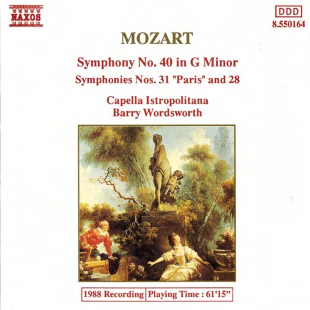 

Диск CD Mozart: Symphony No. 40 in G minor / Symphonies Nos. 31 & 28 - Wolfgang Amadeus Mozart, Capella Istropolitana, Barry Wordsworth