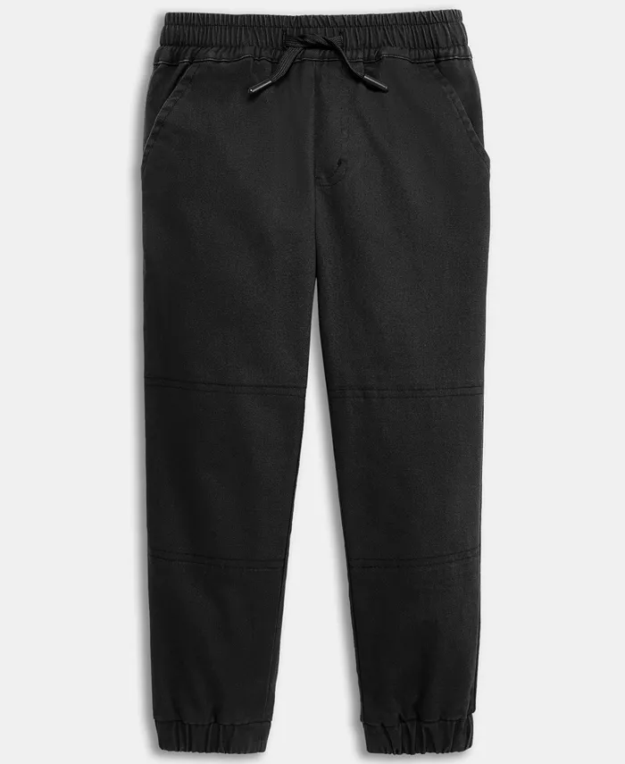 

Твиловые брюки-джоггеры с завязками для малышей Epic Threads, черный