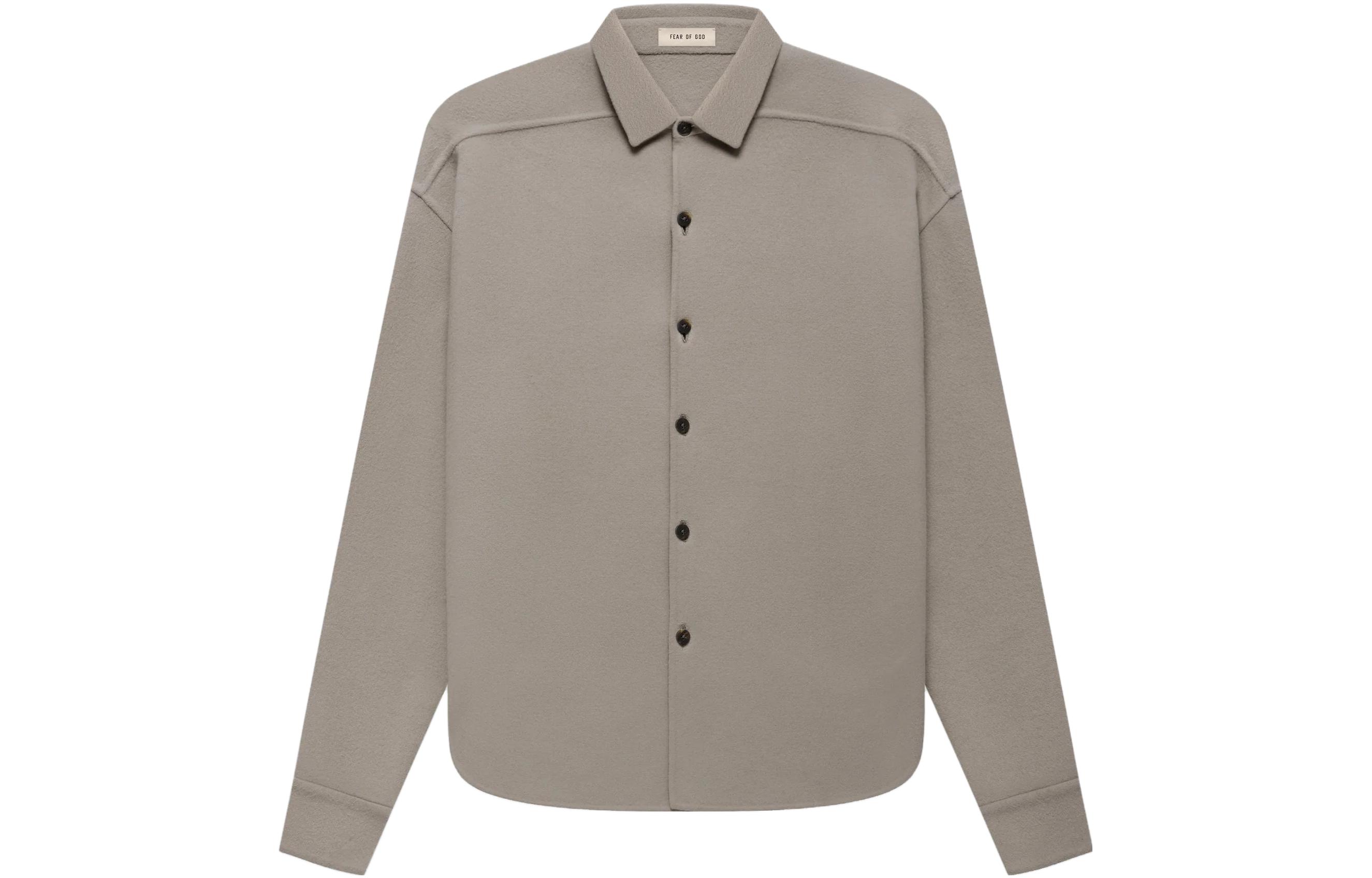 

Флисовая рубашка-оверсайз Fear Of God, серая