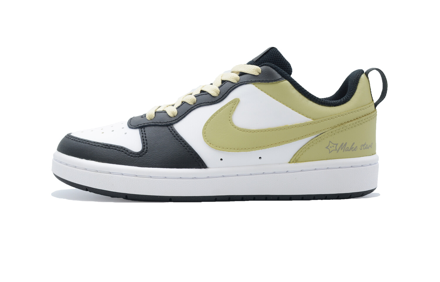 

Кроссовки Nike Court Borough Skateboarding Shoes Women's Low-top White, желтый