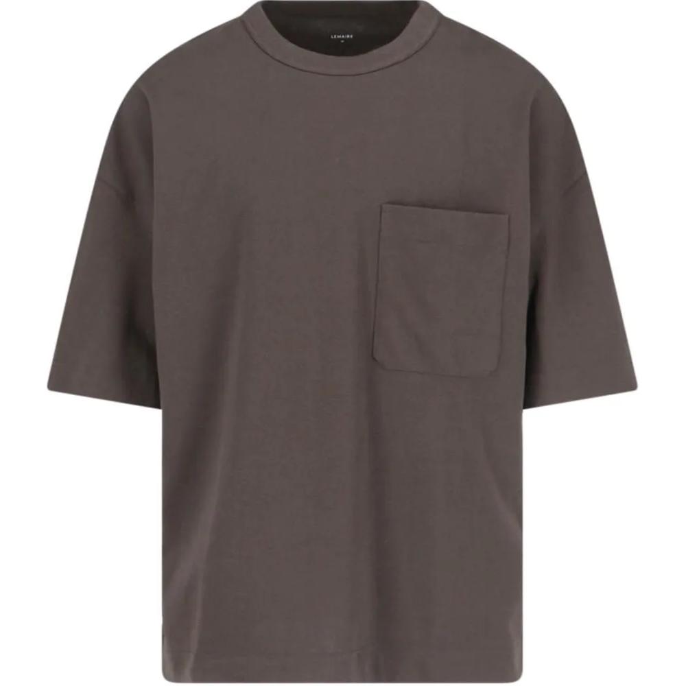 

Футболка с коротким рукавом Lemaire, коричневая