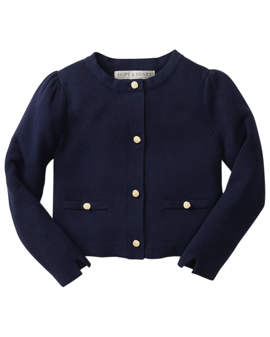 

Hope & Henry Кардиган Milano с вышивкой, темно-синий