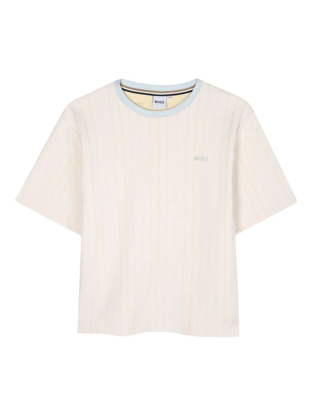 

Футболка в полоску BOSS Kidswear, нейтральный