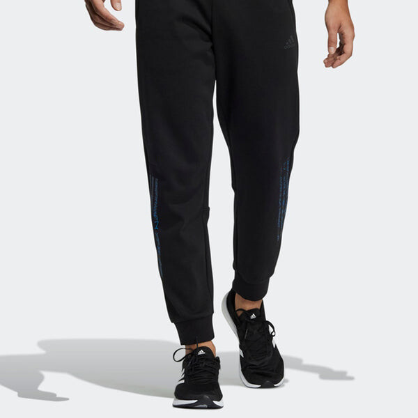 Спортивные штаны Men's adidas Pants Alphabet Pattern Sports Pants/Trousers/Joggers Black, мультиколор — фото 2
